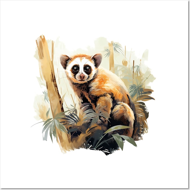 Slow Loris Wall Art by zooleisurelife